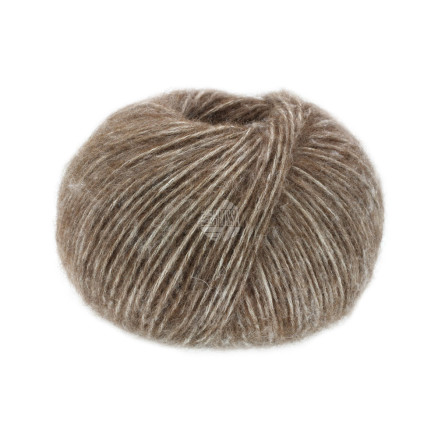 Lana Grossa Natural Alpaca Pelo Garn 008 Mørkebrun Plettet Lana Grossa Natural Alpaca Pelo Garn 008 Mørkebrun Plettet