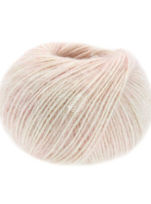 Lana Grossa Natural Alpaca Pelo Garn 011 Blød Pink Meleret
