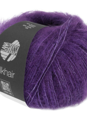 Lana Grossa Silkhair Unicolor 193 Mørk Violet
