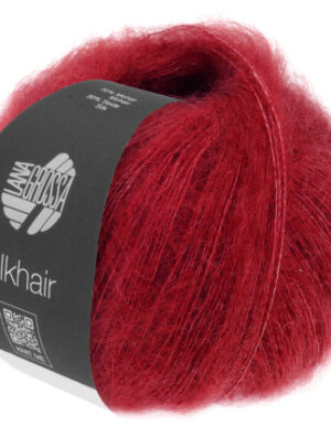 Lana Grossa Silkhair Unicolor 208 Vinrød