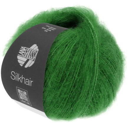 Lana Grossa Silkhair Unicolor 210 Flaske Grøn Lana Grossa Silkhair Unicolor 210 Flaske Grøn