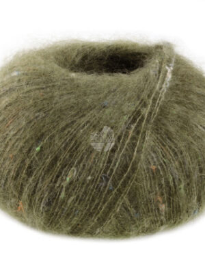 Lana Grossa Superkid Tweed Garn 616 Olivengrøn