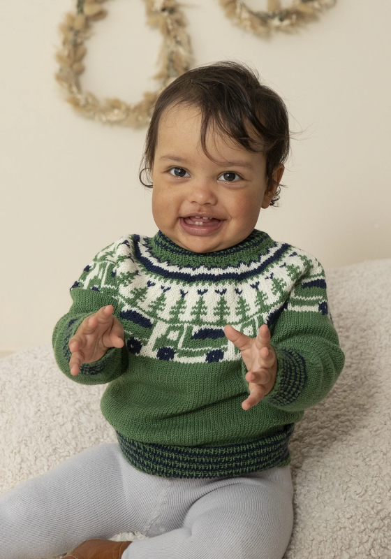 "Lastbil" Genser - Viking Design 2314-5 Kit - 1 - 8 år - Viking Baby merino, fra Viking "Lastbil" Genser - Viking Design 2314-5 Kit - 1 - 8 år - Viking Baby merino, fra Viking