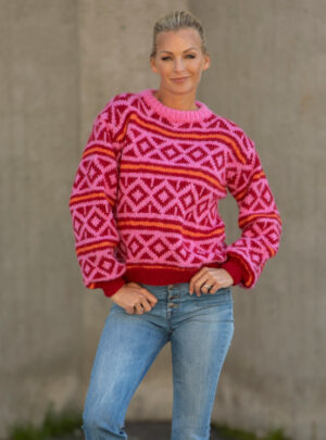 "Lava" Genser - Viking Design 2227-4 Kit - XS-XXL - Viking Alpaca Bris, fra Viking