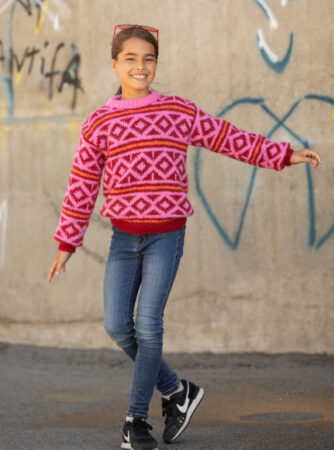 "Lava" Genser - Viking Design 2228-7 Kit - 2-14 år - Viking Alpaca Bris, fra Viking
