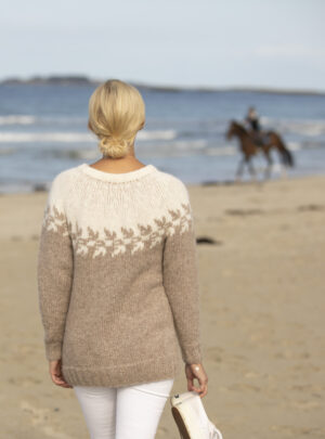 "Lykke" Genser - Viking Design 1922-6 Kit - XS-XXL - Viking Alpaca Bris, fra Viking