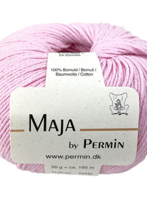 Maja Permin - 100% Bomuldsgarn Fv 880358 Lyserød