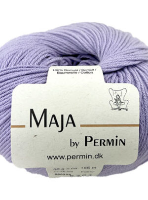 Maja Permin - 100% Bomuldsgarn Fv 880359 Lavendel