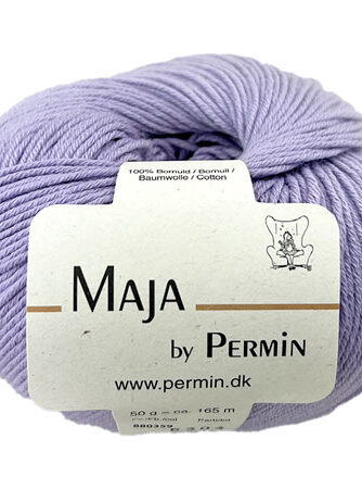 Maja Permin - 100% Bomuldsgarn Fv 880359 Lavendel