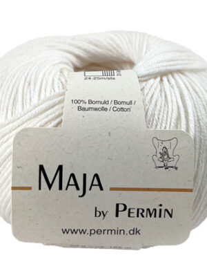 Maja Permin - 100% Bomuldsgarn Fv 880362 Off White