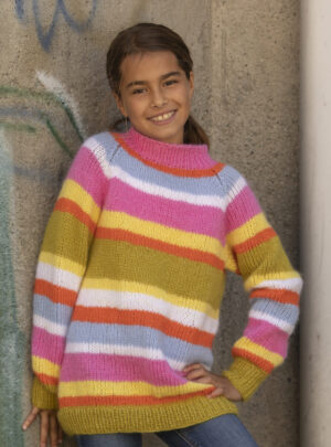 "Malia" Genser - Viking Design 2228-2 Kit - 2-12 år - Viking Alpaca Bris, fra Viking