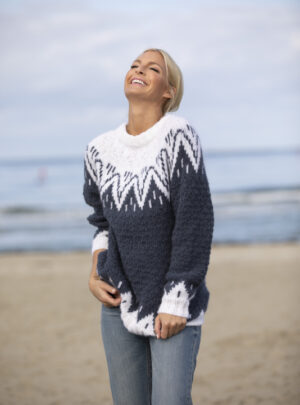 "Mamma" Genser - Viking Design 1923-5 Kit - XS-XXL - Viking Alpaca Bris, fra Viking