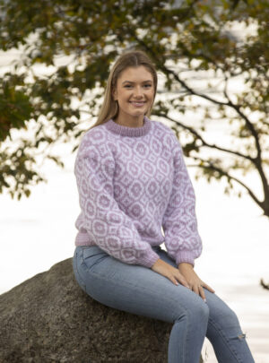 "Max" Genser - Viking Design 2138-7 Kit - XS-XXXL - Viking Alpaca Bris, fra Viking