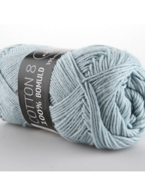 Mayflower Cotton 8/4 Garn Unicolor 1434 Lys Grågrøn