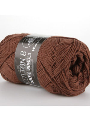Mayflower Cotton 8/4 Garn Unicolor 1437 Rødbrun