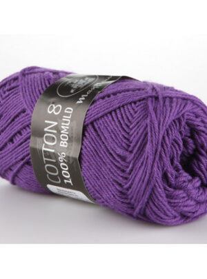 Mayflower Cotton 8/4 Garn Unicolor 1477 Lilla