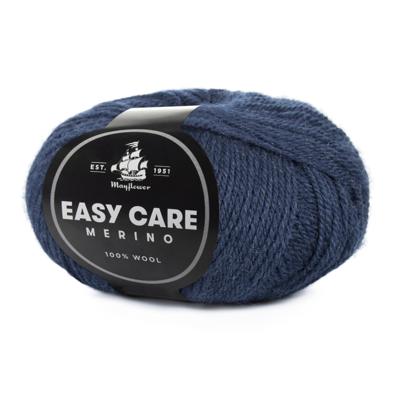 Mayflower Easy Care - 09 Marine, Merinogarn, fra Mayflower Mayflower Easy Care - 09 Marine, Merinogarn, fra Mayflower