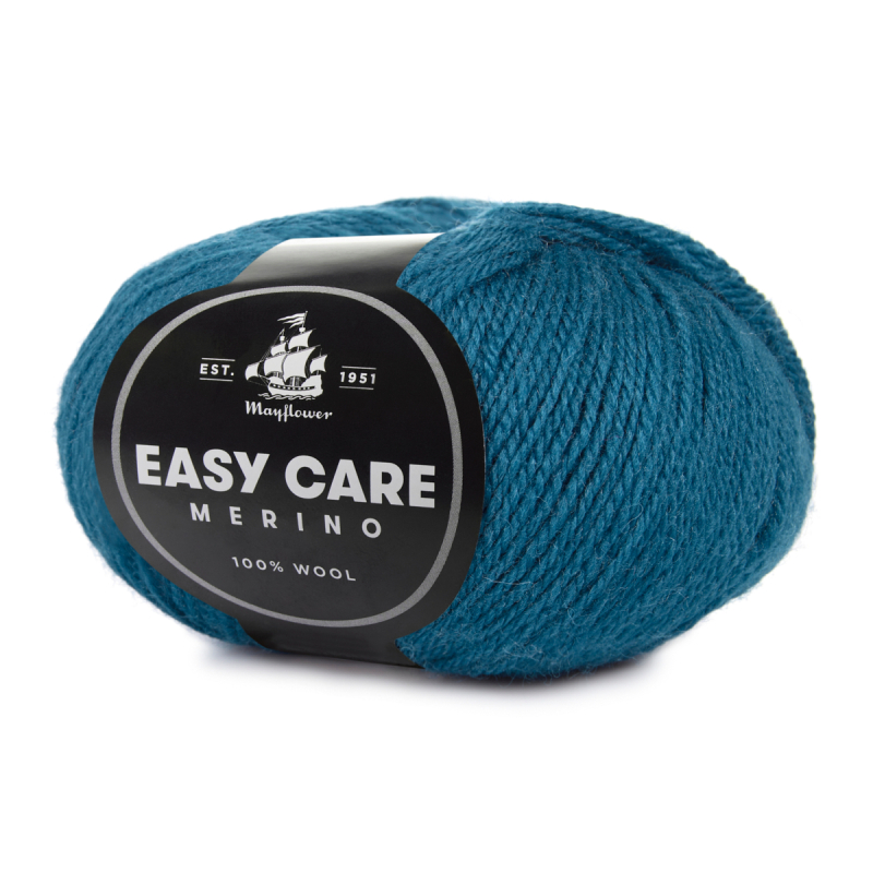 Mayflower Easy Care - 093 Blå, Merinogarn, fra Mayflower Mayflower Easy Care - 093 Blå, Merinogarn, fra Mayflower
