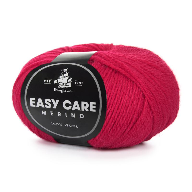 Mayflower Easy Care - 14 Rød, Merinogarn, fra Mayflower Mayflower Easy Care - 14 Rød, Merinogarn, fra Mayflower
