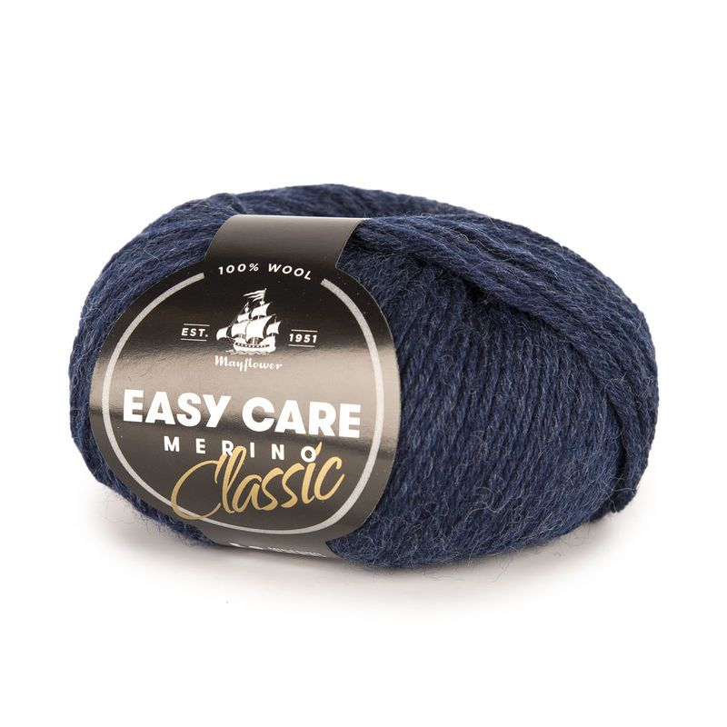 Mayflower Easy Care Classic - 240 Insignia blue, Merinogarn, fra Mayflower Mayflower Easy Care Classic - 240 Insignia blue, Merinogarn, fra Mayflower