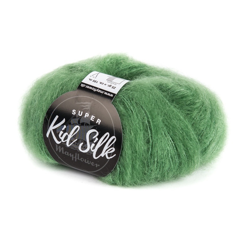 Mayflower Super Kid Silk - Græsgrøn 25, Mohair/Silk, fra Mayflower Mayflower Super Kid Silk - Græsgrøn 25, Mohair/Silk, fra Mayflower