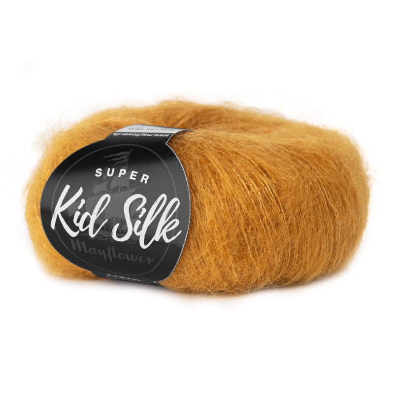 Mayflower Super Kid Silk - Høstguld 65, Mohair/Silk, fra Mayflower Mayflower Super Kid Silk - Høstguld 65, Mohair/Silk, fra Mayflower
