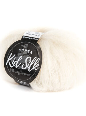 Mayflower Super Kid Silk - Råhvid 06, Mohair/Silk, fra Mayflower