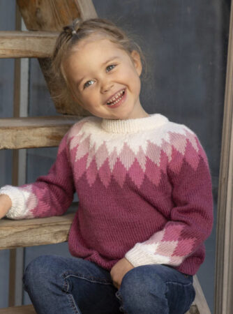 "Merle" Genser - Viking Design 1826-3 Kit - 2-12 År - Viking Alpaca Storm, fra Viking