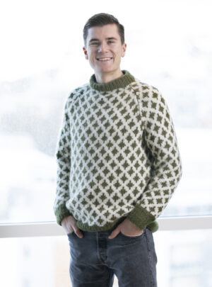 "Mill" Genser - Viking Design 2305-1 Kit - XS-XXL - Viking Alpaca Bris, fra Viking