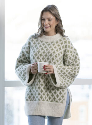 "Mølle" Genser - Viking Design 2305-2 Kit - XS-XL - Viking Alpaca Bris, fra Viking