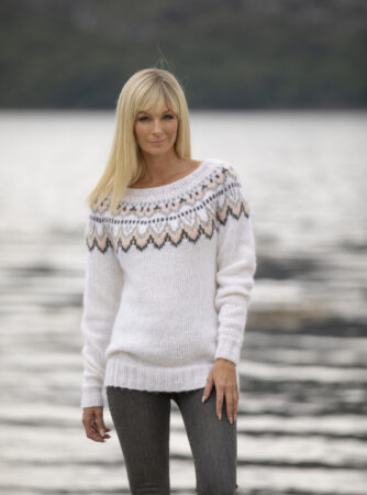 "Mole" Genser - Viking Design 2022-4 Kit - XS-XXL - Viking Alpaca Bris, fra Viking