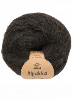 Navia Alpakka Garn 806 Mørk Brun