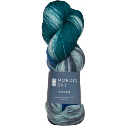 Nordic Sky Bergen Håndfarvet Garn 10 Nordic Sky Bergen Håndfarvet Garn 10