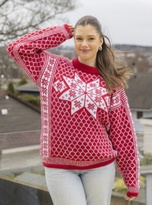 "Paris" Genser - Viking Design 2420-1E Kit - S-L - Viking Alpaca Storm , fra Viking