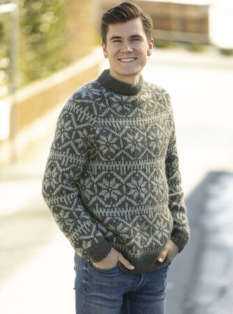 "Park" Genser - Viking Design 2316-7A Kit - XS-XXL - Viking Alpaca Bris, fra Viking