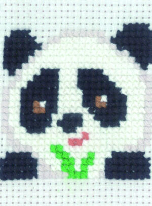 Permin Broderikit Panda 8x8cm