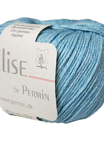 Permin Elise - Bomuld/cashmere - Fv 881114 Lyseblå