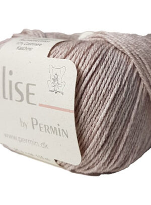 Permin Elise - Bomuld/cashmere - Fv 881116 Lys Brun