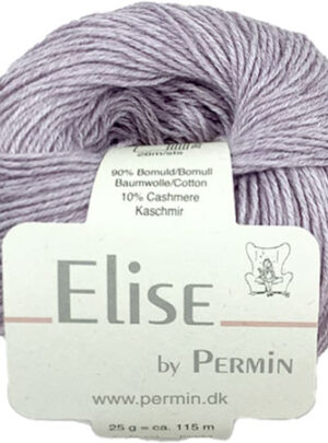 Permin Elise - Bomuld/cashmere - Fv 881125 Mulberry