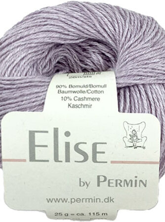 Permin Elise - Bomuld/cashmere - Fv 881125 Mulberry