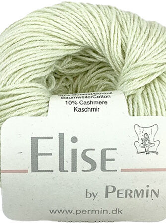 Permin Elise - Bomuld/cashmere - Fv 881126 Acid Lime