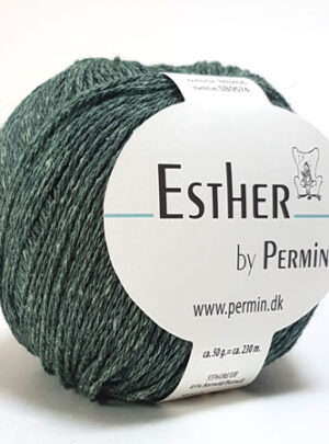 Permin Esther Garn - fv 883406 Grøn