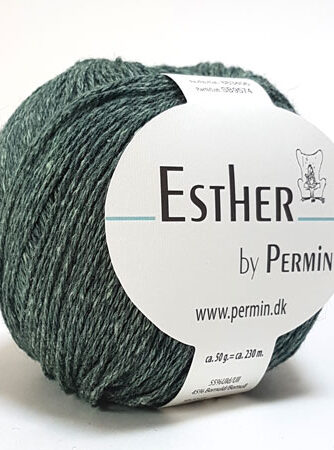 Permin Esther Garn - fv 883406 Grøn