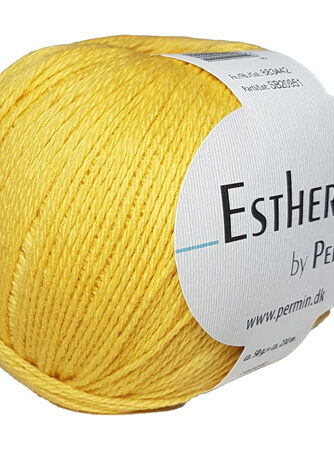 Permin Esther Garn - fv 883442 Gul