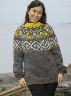 "Pilar" Genser - Viking Design 2310-6 Kit - XS-XXL - Viking Alpaca Bris, fra Viking