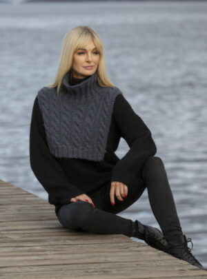 "Rest" Hals - Viking Design 2033-6 Kit - Dame - Viking Alpaca Bris, fra Viking