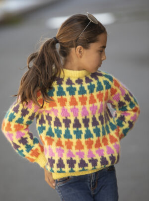 "River" Genser - Viking Design 2228-6 Kit - 2-14 år - Viking Alpaca Bris, fra Viking