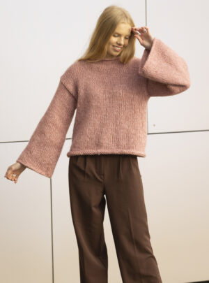 "Rødshue" Genser- Viking Design 2237-5 Kit - XS-XXL - Viking Alpaca Bris, fra Viking