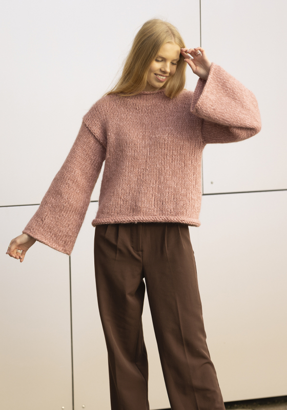 "Rødshue" Genser- Viking Design 2237-5 Kit - XS-XXL - Viking Alpaca Bris, fra Viking "Rødshue" Genser- Viking Design 2237-5 Kit - XS-XXL - Viking Alpaca Bris, fra Viking