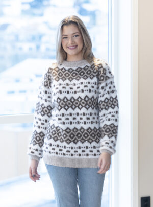 "Safe" Genser - Viking Design 2305-4 Kit - XS-XXL - Viking Alpaca Bris, fra Viking